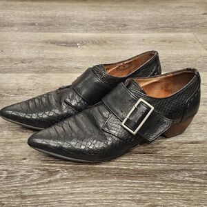 JOHN FLUEVOG designer croc embossed shoes SZ 6